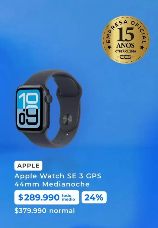 Apple - Watch Se 3 Gps 44mm Medianoche