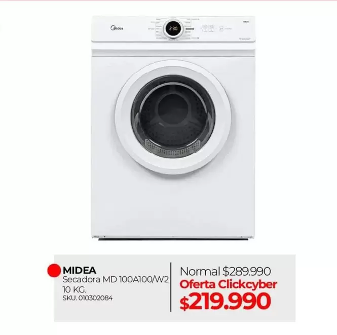 Midea - Secadora Md 100A100W2 10 Kg