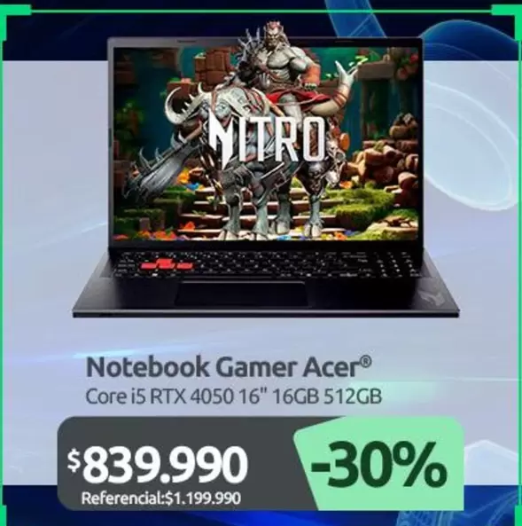 Acer - Notebook Gamer