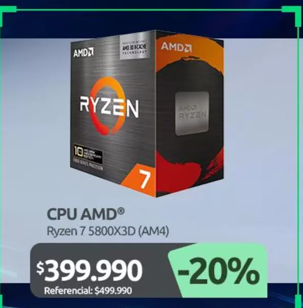 AMD - Ryzen 7 5800x3d (Am4)