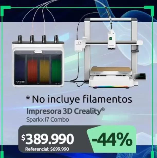 No Incluye Filamentos Impresora 3D Creality