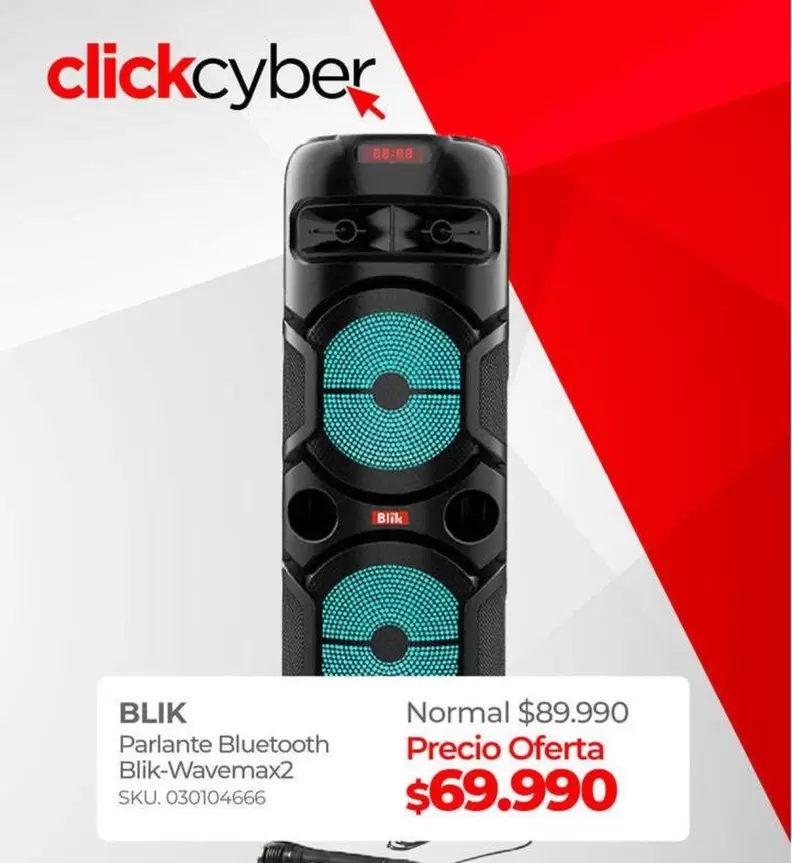 Parlante Bluetooth Blik-Wavemax2