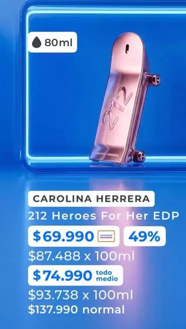 Carolina Herrera - 212 Heroes For Her Edp