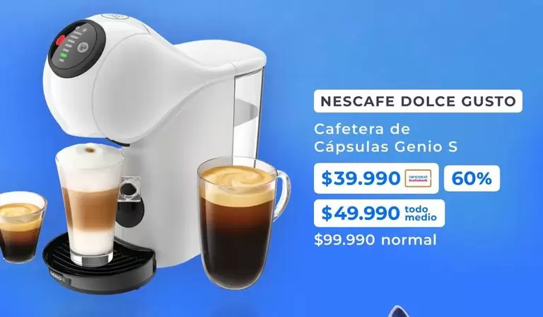 Nescafé - Cafetera De Capsulas Genio S
