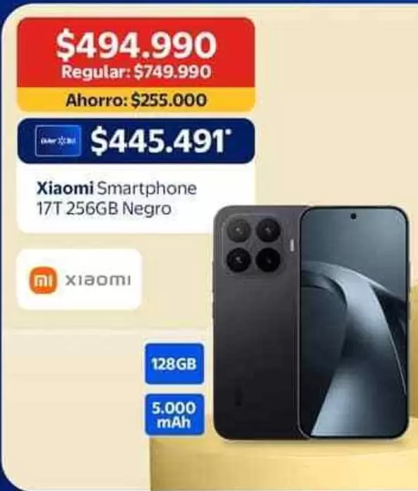 Xiaomi - Smartphone 17t 256gb Negro