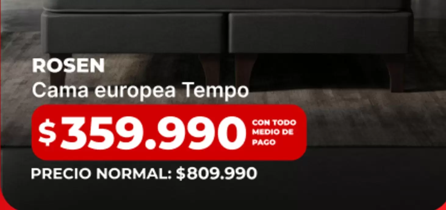 Rosen - Cama Europea Tempo