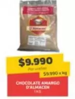 Chocolate Amargo D'almacen