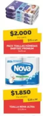 Nova - Toallas Humedas Baby Sec Premium