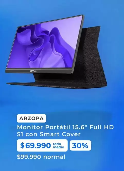 Monitor Portátil 15.6" Full Hd S 1 Con Smart Cover