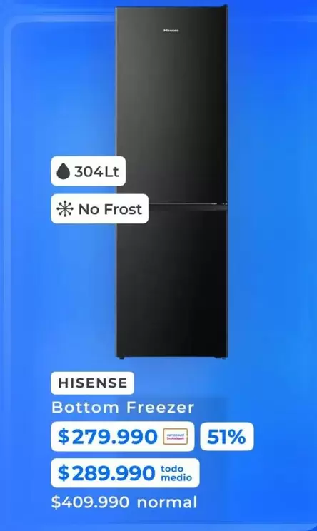 Hisense - Bottom Freezer