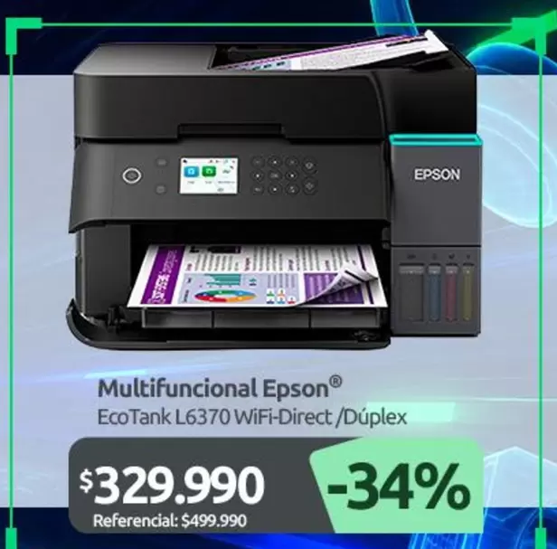 Epson - Ecotank L6370 Wifi-Direct