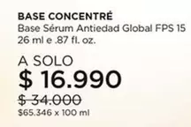 Base Serum Antiedad Global Fps 15
