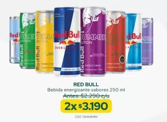 Red Bull - Bebida Energizante Sabores
