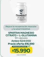 Spartan Magnesio Citrato + L-glutamina