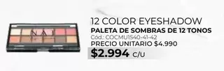 Paleta De Sombras De 12 Tonos