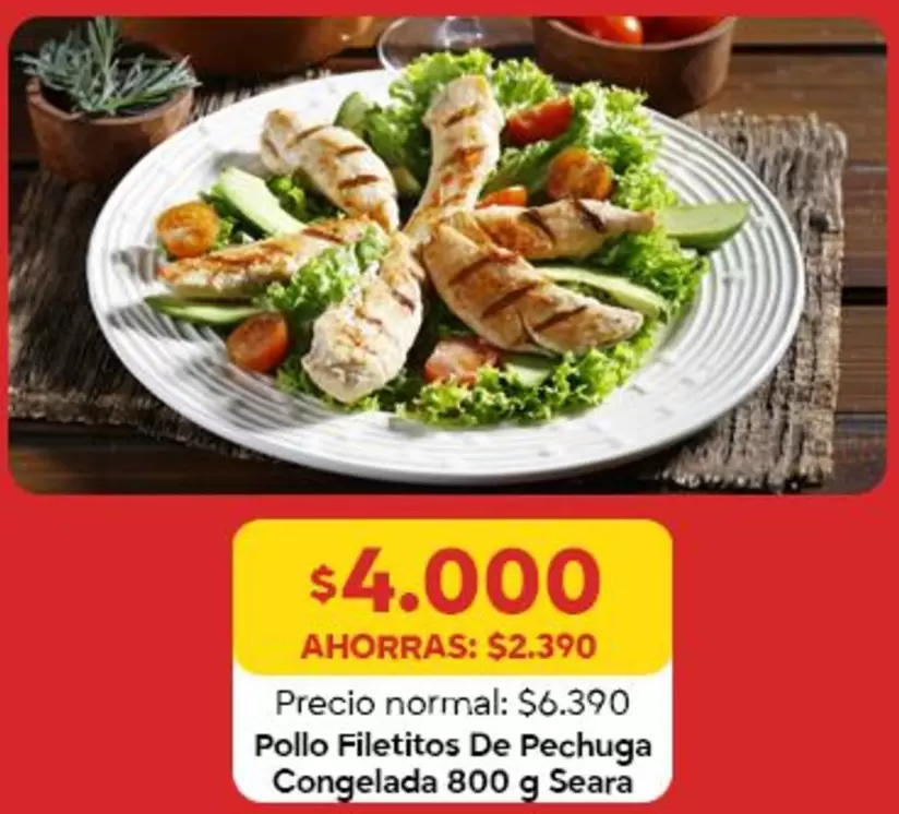Seara - Pollo Filetitos De Pechuga Congelada