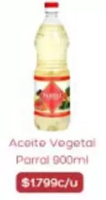 Parral - Aceite Vegetal