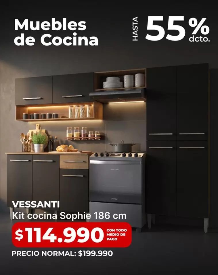 Vessanti - Kit Cocina Sophie 136 Cm