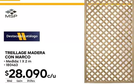 Treillage Madera Con Marco