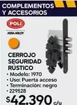 Cerrojo Seguridad Rustico