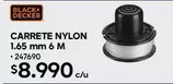 Black & Decker - Carrete Nylon 1.65 Mm 6 M