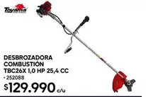 Toyama - Desbrozadora Combustion TBC26X 1.0 Hp 25,4 Cc