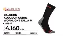 KTM - Calcetin Algodon Cobre Worklight Talla M