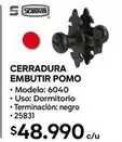 Cerradura Embutir Pomo