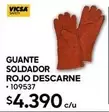 Guante -  Soldador Rojo Descarne