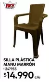 Rey - Silla Plástica Manú Marrón