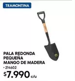 Tramontina - Pala Redonda Pequeña Mango De Madera