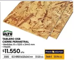 Tablero Osb Cierre Perimetroal
