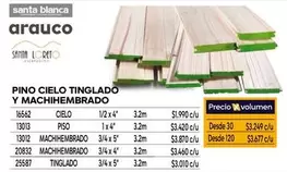 Arauco - Pino Cielo Tinglado Y Machinembrado