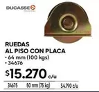 Ruedas Al Piso Con Placa