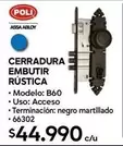 Cerradura Embutir Rustica