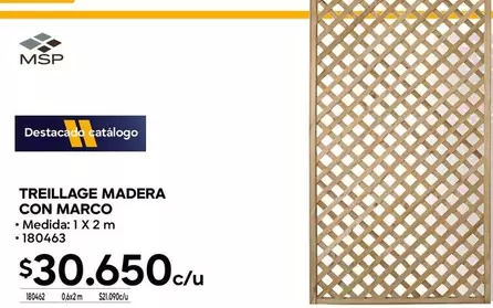 Treillage Madera Con Marco