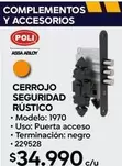 Cerrojo Seguridad Rustico