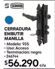 Cerradura Embutir Manilla