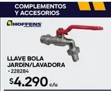 Llave Bola Jardin/Lavadora