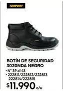Botin De Seguridad 3020nda Negro