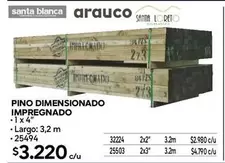Arauco - Pino Dimensionado Impregnado