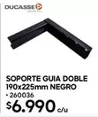 Soporte Doble 190x225mm Negro