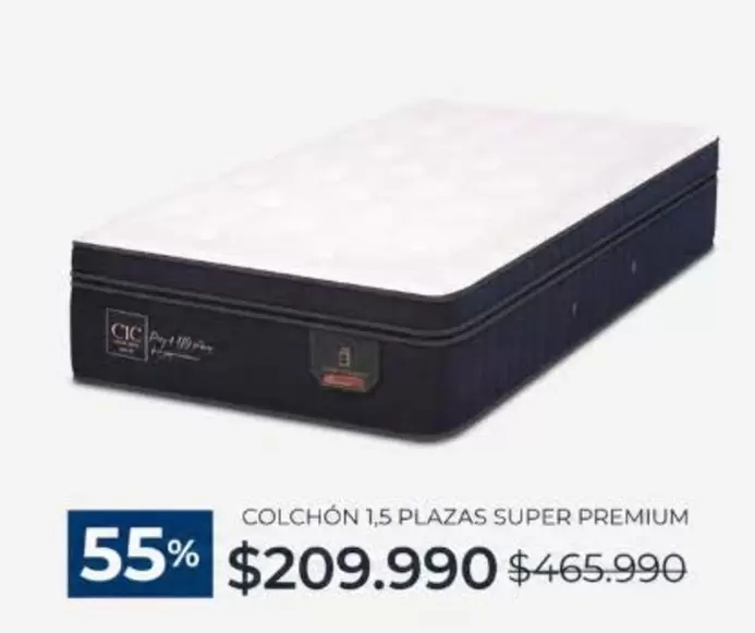 Cic - Colchón 1.5 Plazas Super Premium