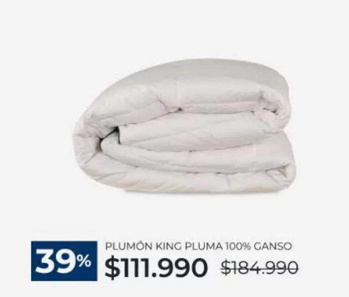 king - Plumon King Pluma 100% Ganso