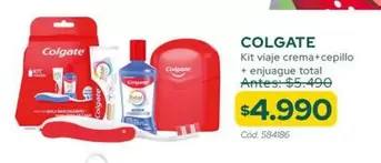 Colgate - Kit Viaje Crema + Cepillo + Enjuague Total