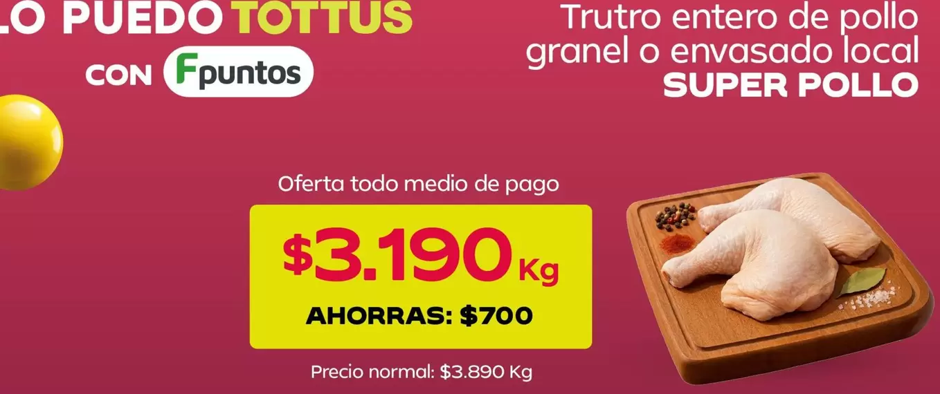 Súper Pollo - Trutro Entero De Pollo Granel O Envasado Local