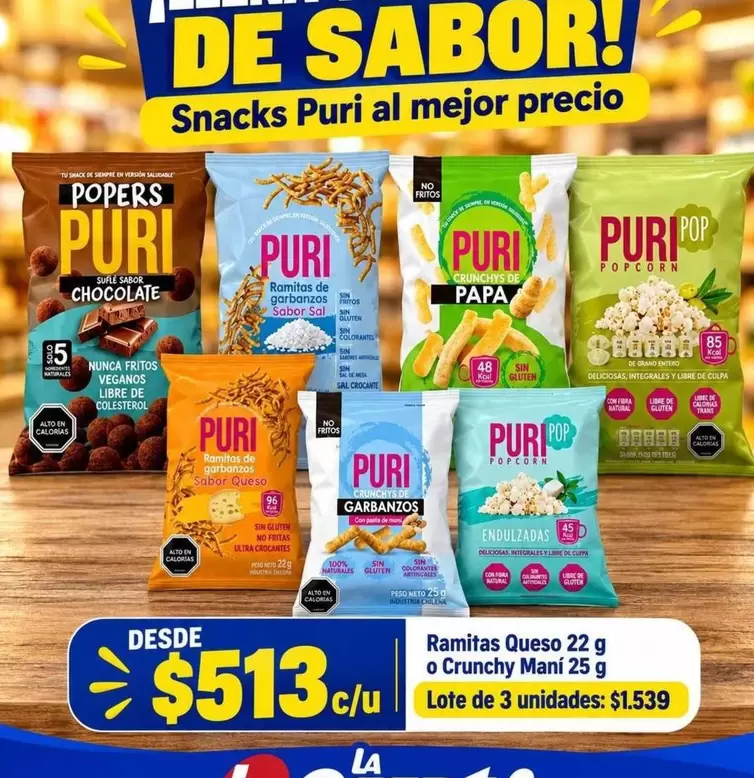 Pop - Ramitas Queso O Crunchy Mani