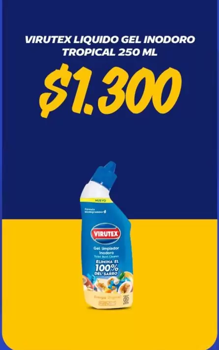 Virutex - Liquido Gel Inodoro Tropical 250 Ml