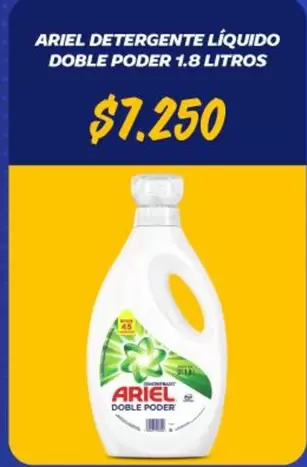 Ariel - Detergente Líquido Doble Poder 1.8 Litros