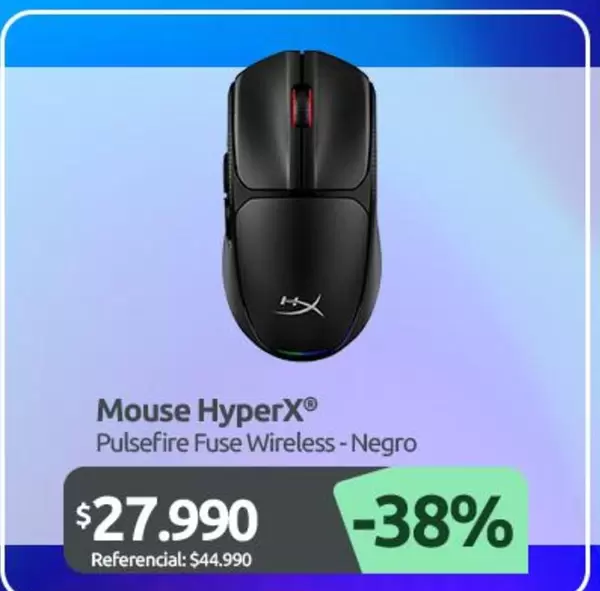 Hyperx - Pulsefire Fuse Wireless - Negro